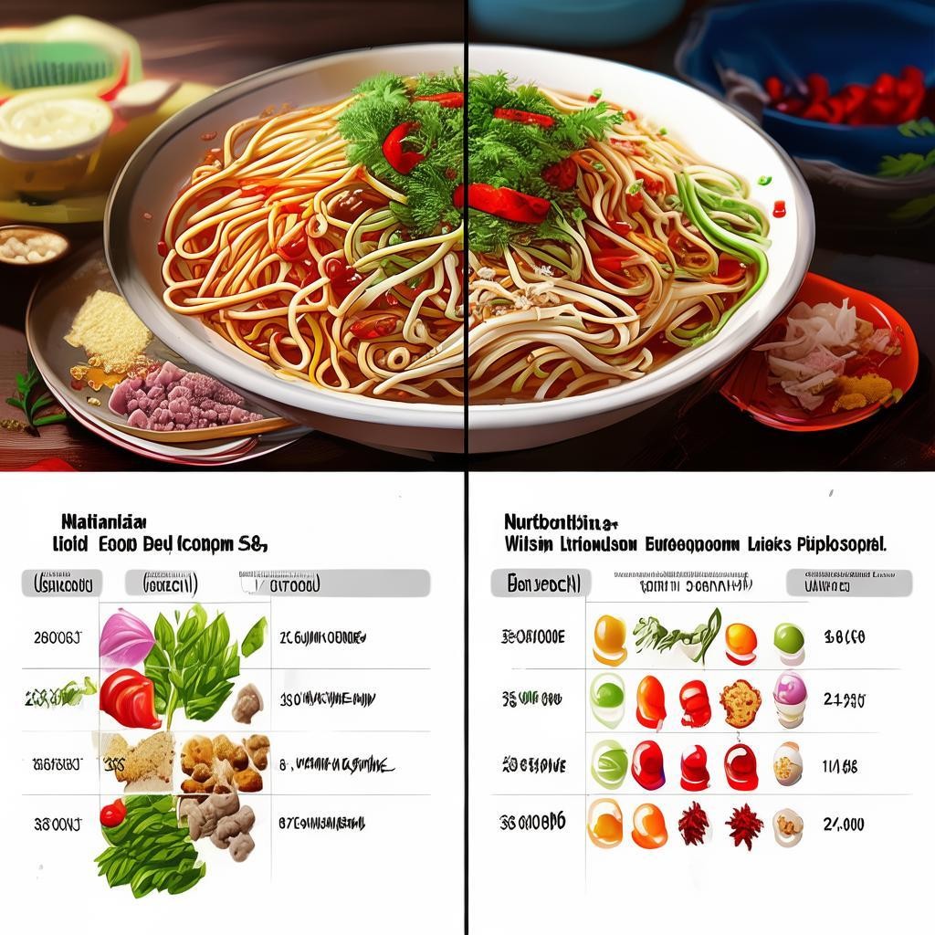 今天吃的凉皮口味与营养对比